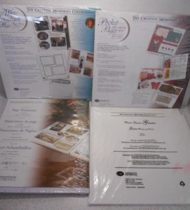 Creative Memories LOT 12x12 Protector Pages Pockets Pages Scrapbook Power Layout - Picture 1 of 5