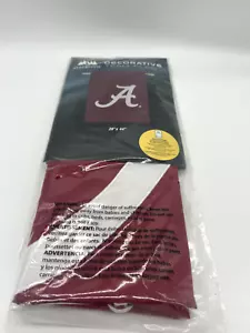 Alabama Crimson Tide Appliquéd Flag Two Sided 28" x44" NCAA Team Sports - Picture 1 of 4
