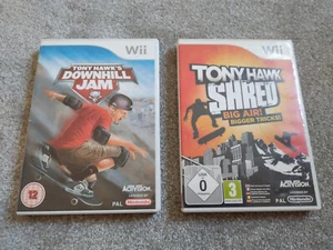 2x tony hawk skating games for the nintendo wii shred / downhill jam - Picture 1 of 5