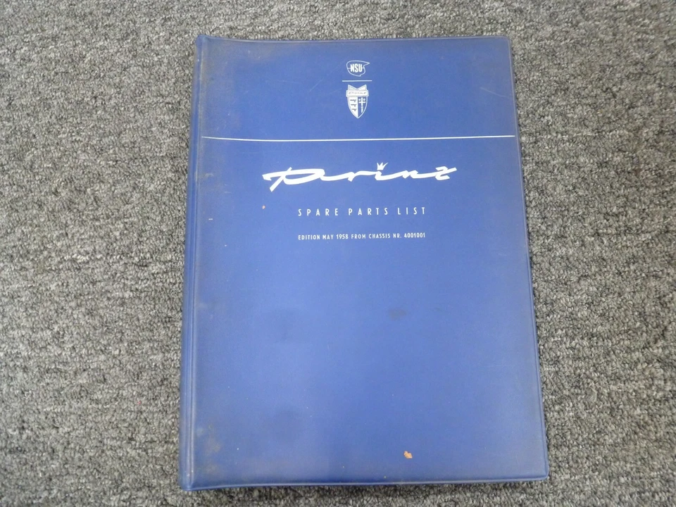 NSU Prinz 1959 sedán de 2 puertas catálogo de piezas manual II 30E Foto 1 de 1