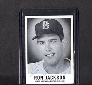 Tarjeta de novedades deportivas 1959 firmada IP automática Ron Jackson Boston Red Sox excelente - Imagen 1 de 2