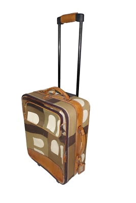 £2480 BALLY CUERO POSTRE CAMUFLAJE LLEVAR TROLLEY MALETA LONA HECHA EN ITALIA Foto 1 de 4
