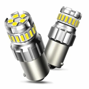 2X CANBUS White 1156 BA15S LED Backup Reverse Light Bulbs 6500K AUXITO 7506 P21W - Picture 1 of 12