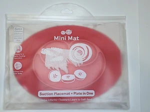 EZPZ The Mini Mat Baby Placemat Food Bowl/Plate Silicone Suction BPA free Red - Picture 1 of 7