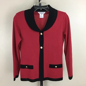 NWOT Exclusively MISOOK Womens sz XXS Petite Collared Faux Pockets Knit Cardigan - Picture 1 of 8