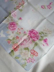 Vitnage Flower Print Hankie Floral Handkerchif Printed Hanky 1274 - Picture 1 of 7