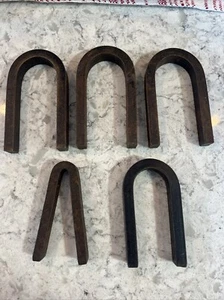 Vintage Eisen Magnet Set 5,5” und 5” Dekor Klassenzimmer Sammlerstück Rustikal - Bild 1 von 8