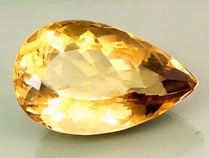 SHOLA Real 182,72 Ct Natural Marrón Amarillo Citrino de Brasil EXCELENTE BRILLO - Imagen 1 de 4