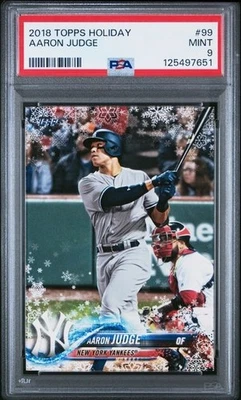 Aaron Judge 2018 Topps "Holiday" #99 - PSA 9 - MINT - MVP - Image 1 of 2