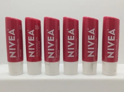 Bálsamo labial tintado NIVEA Watermelon Lip Care, 0,17 OZ, sellado, PACK DE 6 Foto 1 de 2