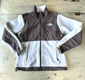 North Face Damen Gr. S Fleece braun-weiß Dune Denali Jacke - Bild 1 von 12