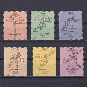 YUGOSLAVIA TRIESTE 1952, Sc# 51-56, Olympic Games, Helsinki, MH - Picture 1 of 2