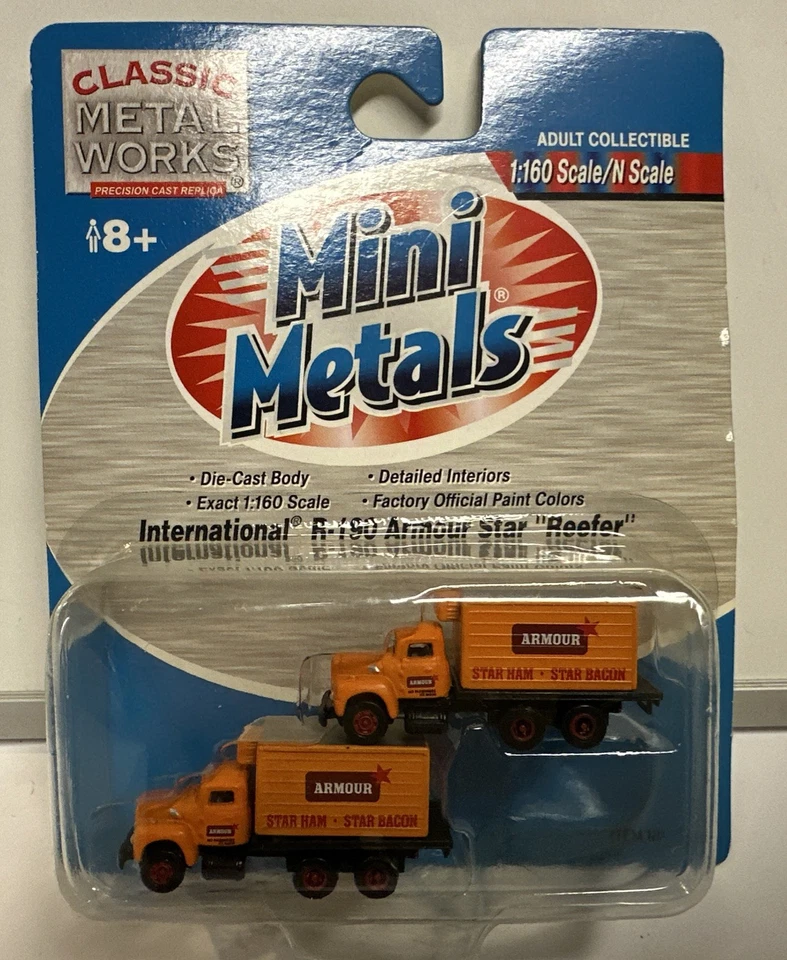 Mini Metals N Scale Armour Star IH R-190 Reefer Trucks #50261 - Image 1 of 4
