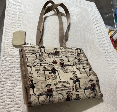 Bolso Cosmopolitan Beige con Ilustraciones Chic Foto 1 de 4