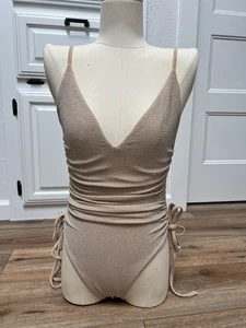 Traje de baño Ramy Brook Jessica tejido metálico de una pieza para mujer - Imagen 1 de 13