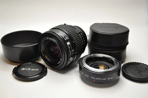 Nikon AF Nikkor 35-70mm f/3.3-4.5 Zoom Lens + Kenko N-AF 1.5X Teleconverter Set - Picture 1 of 19