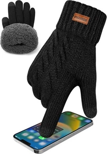 KEECOW Handschuhe Herren,Winterhandschuhe Herren Touchscreen Warme Thermo Fleece - Bild 1 von 6