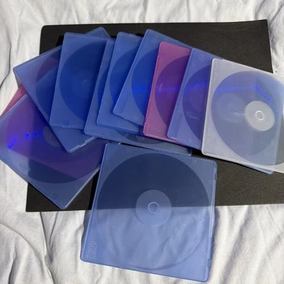 Vintage compact disc digital audio clear case 11Pack 5.2mm CD Case Slim Single  - Image 1 of 4