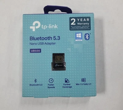 TP-Link USB Bluetooth 5.0 Adapter, Nano Design, Windows PC, PS5/PS4/Xbox (UB500) - Image 1 of 3