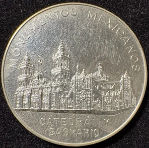 1962 Mexico Grove Silver Medal Catedral y Sagrario Monumentos Grove-1125-A - Picture 1 of 2