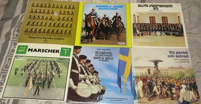 18 x Schwedische Militär Musik , Märsche, etc. LPs aus Nachlaß, Import Ware - Bild 1 von 3