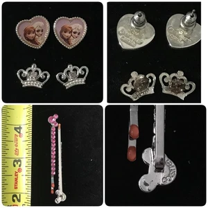 DISNEY Girls Hair & Jewelry Accessory Sets Minnie & Frozen - Picture 1 of 2