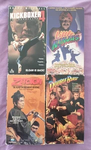 4 Martial Arts Vhs Lot. Zatoichi, Kickboxer 4, Double Blast & Little Ninjas - Picture 1 of 8