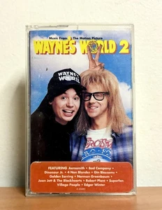WAYNE'S WORLD 2 Soundtrack Cassette Tape 1993 AEROSMITH DINOSAUR JR JOAN JETT - Picture 1 of 5