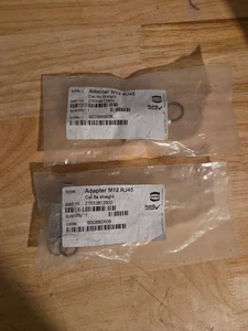 Harting 21033812800 Adapter Panel Feed-Thru M12-RJ45 Female Straight 8 Pole 2pcs - Picture 1 of 3