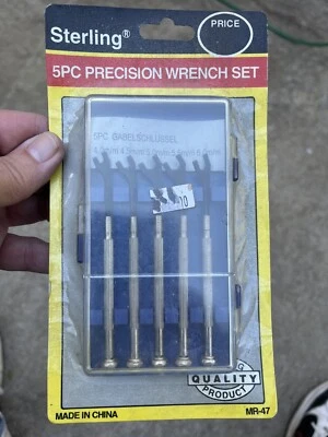 Sterling 5 Piece Open End Mini Wrench Set - Precision Work - Image 1 of 4