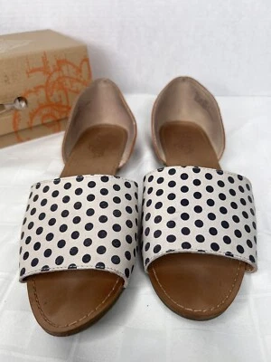 Anthropologie Latigo Milly Zapatos Planos Sin Cordones Cuero Tostado Azul Denim 9m Usados en Excelente Condición Foto 1 de 4