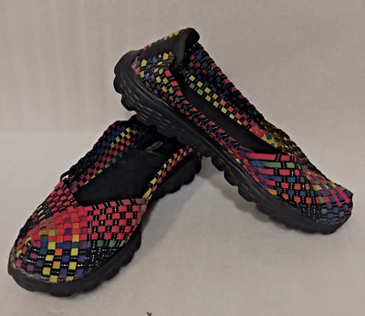 Corkys Sidewalk Slip on Flats Rainbow Multi Color Memory Gel Comfort Women's 10M - Image 1 of 4