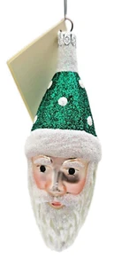 Patricia Breen Imitación Piel Papá Noel Lunares Verdes Árbol de Navidad Adorno - Imagen 1 de 7