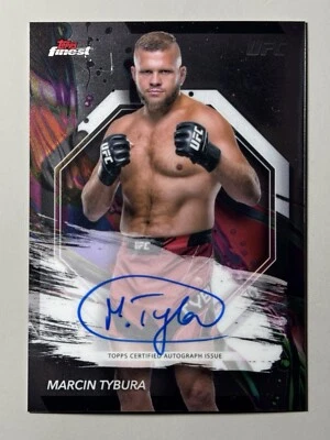 Marcin Tybura Auto 2024 Topps Finest UFC #FA-MTA On Card Heavyweight SP - Image 1 of 3
