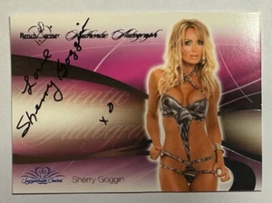 BENCH WARMER : SHERRY GOGGIN LINGERIE #34 AUTOGRAPH CARD SIGNATURE SERIES - Picture 1 of 2