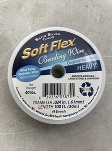 49 Strand Beading Wire - Heavy 0.24 Diameter - 100 Feet Nylon Design Wire - Picture 1 of 1