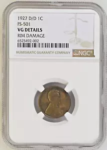 ErRoR/VaRiEtY! 1927 D/D Lincoln FS-501 NGC VG DETAILS... - Picture 1 of 2