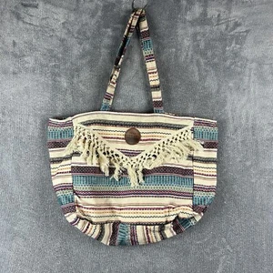 Rip Curl Tote Bag Womens Shoulder Beach Travel Cotton Medium Surf Swim - Picture 1 of 13