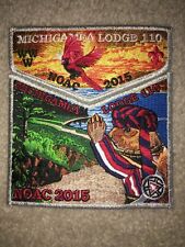 Boy Scout Michigamea 110 Calumet Indiana 2015 NOAC 6 Council OA Flap Patch Set