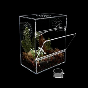 Acrylic Tarantula Enclosure Jumping Spider Enclosure with Front Opening Door 7.8 - Picture 1 of 12