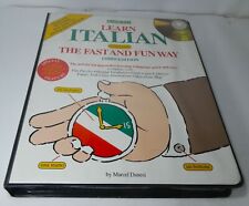 BARRON'S Learn Italian  Illustrated Book 288 page& 4 Audio CDs by Marcel Danesi