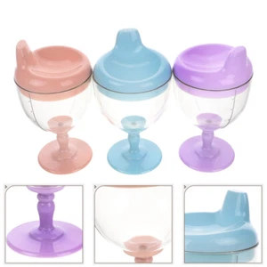3 Pcs Baby Learns to Drink Sippy Cup for Child Wine Adults Glass Toddler - Picture 1 of 12