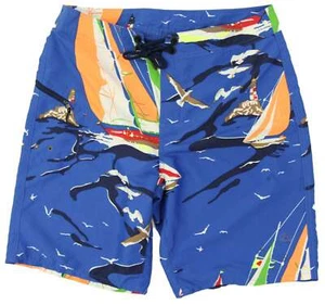 Polo Ralph Lauren RLX Badeanzug Badeshorts mit Segelboot-Szene - Größe: 32W - Bild 1 von 6