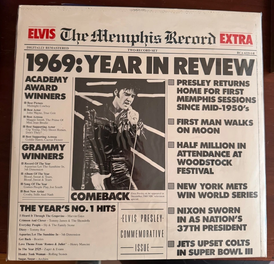 Elvis Presley The Memphis Record 1987 Vinyl 2 LP Set BMG 56221