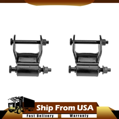 Dorman 2X Rear Left & Right Leaf Spring Shackle Fits 1986-1987 DODGE D150_WT - Image 1 of 4