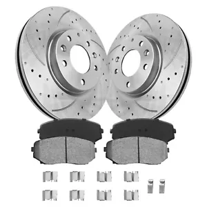 11.6in Front Disc Rotors + Ceramic Brake Pads for Mazda CX-7 2007-2011 2012 - Picture 1 of 15