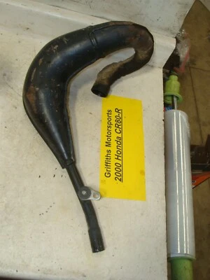 HONDA CR80r CR80 85? CÁMARA DE EXPANSIÓN OEM STOCK TUBO DE ESCAPE COLGADOR Foto 1 de 4