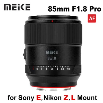 Meike 85mm F1.8 Pro Full Frame Auto Focus Lens for Fuji X Sony E Nikon Z L Mount - Image 1 of 4