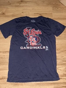 MAJESTIC THREADS ST. LOUIS CARDINALS MENS S/S DISTRESSED T SHIRT SIZE LARGE NWOT - Picture 1 of 2