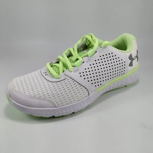 Under Armour Womens Micro G Fuel Running Shoes White / Lime Green SZ 9.5 NEW - Picture 1 of 11